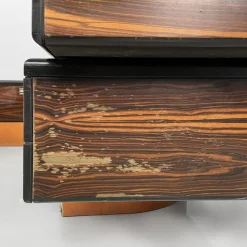 Moderner Italienischer Schreibtisch aus Stahl & Leder von Fabio Lenci, 1970er