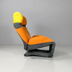 Moderner italienischer Sessel oder Chaiselongue Wink Toshiyuki Kita für Cassina, 1980er Toshiyuki Kita zugeschrieben