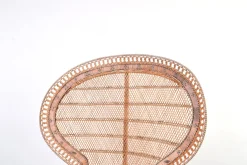Moderner Mid-Century Peacock Emmanuelle Stuhl aus Korbgeflecht von Kok Maison, 1970er