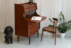 Moderner skandinavischer Sekretär aus Teak von Gunnar Falsig, 1960er