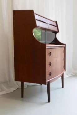 Moderner skandinavischer Sekretär aus Teak von Gunnar Falsig, 1960er