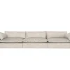 Modernes bequemes Sofa aus beigem Famiglia Stoff von Collector