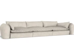 Modernes bequemes Sofa aus beigem Famiglia Stoff von Collector