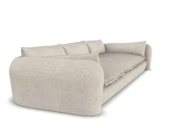 Modernes bequemes Sofa aus beigem Famiglia Stoff von Collector