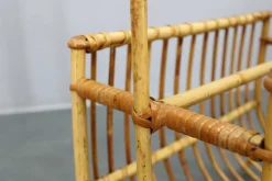 Modernes Europäisches Mid-Century Rattan Zubehörset mit Tischen und Zeitschriftenständern, 1960er, 4 . Set