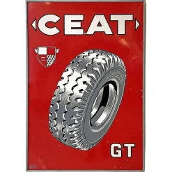 Modernes italienisches Mid-Century Ceat Werbeschild, 1950er