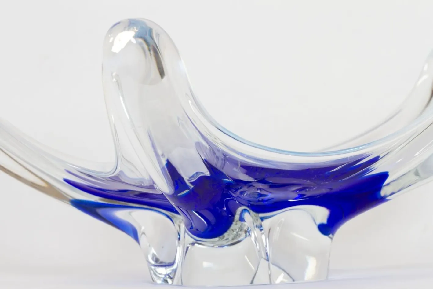 Moderne skandinavische Glasschale, 1950er