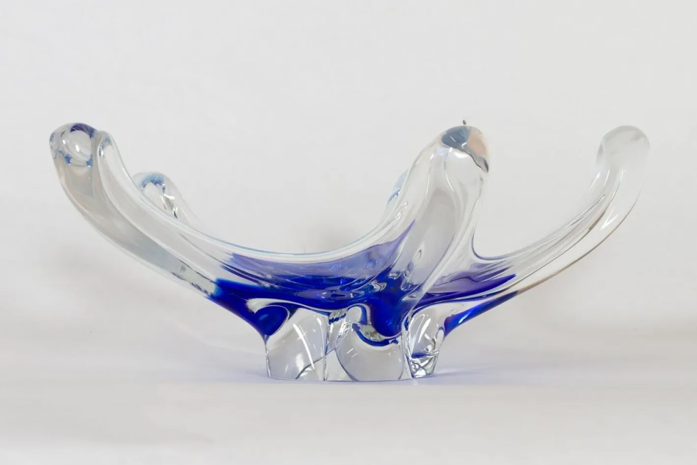 Moderne skandinavische Glasschale, 1950er