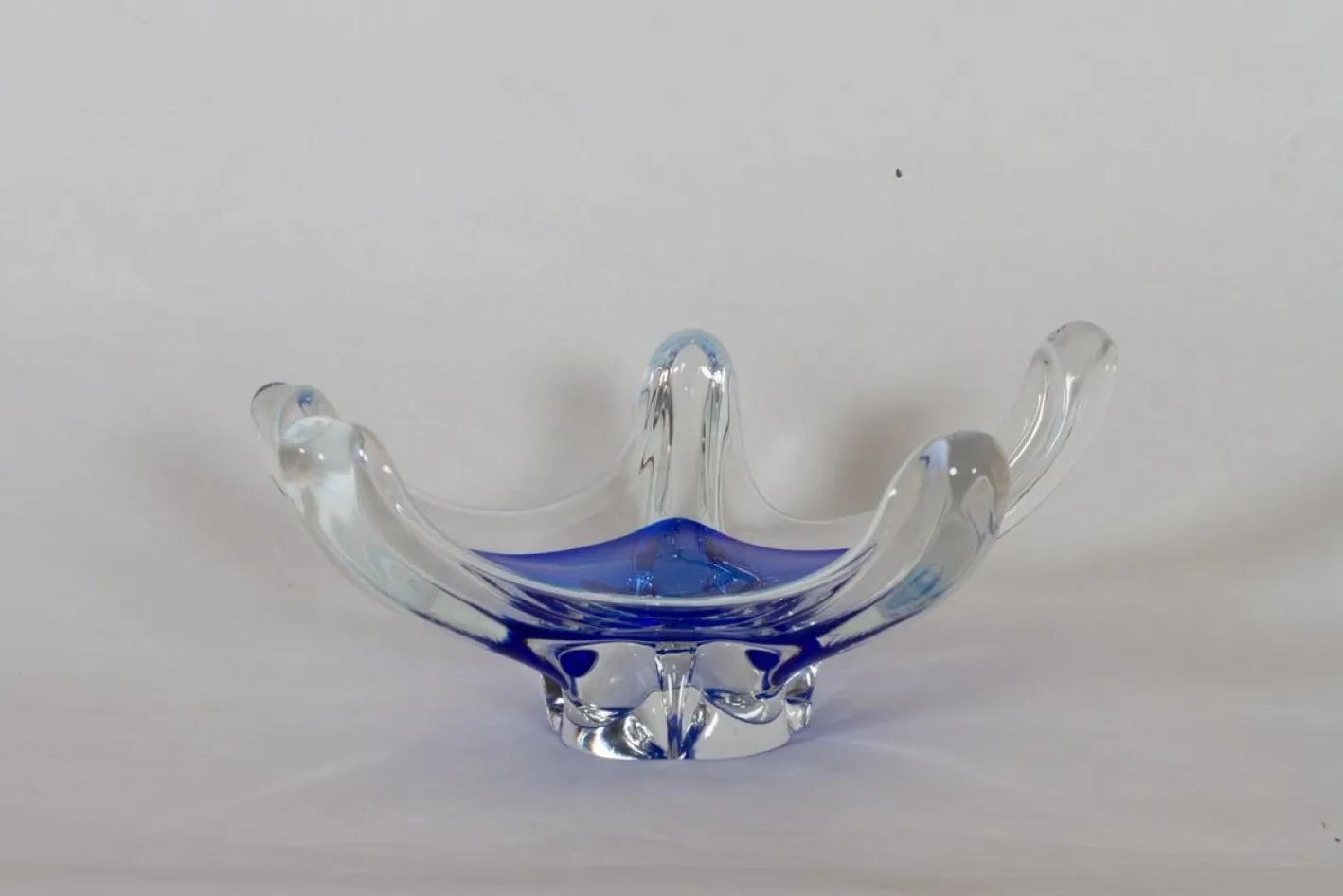 Moderne skandinavische Glasschale, 1950er