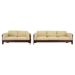 Modernes Mid-Century Bastiano 3-Sitzer Sofa aus Nussholz & Bouclé von Afra & Tobia Scarpa für Gavina, Italien, 1966