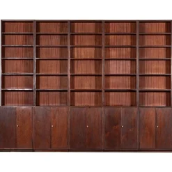 Modernes Mid-Century Bücherregal aus Mahagoni, 1960er