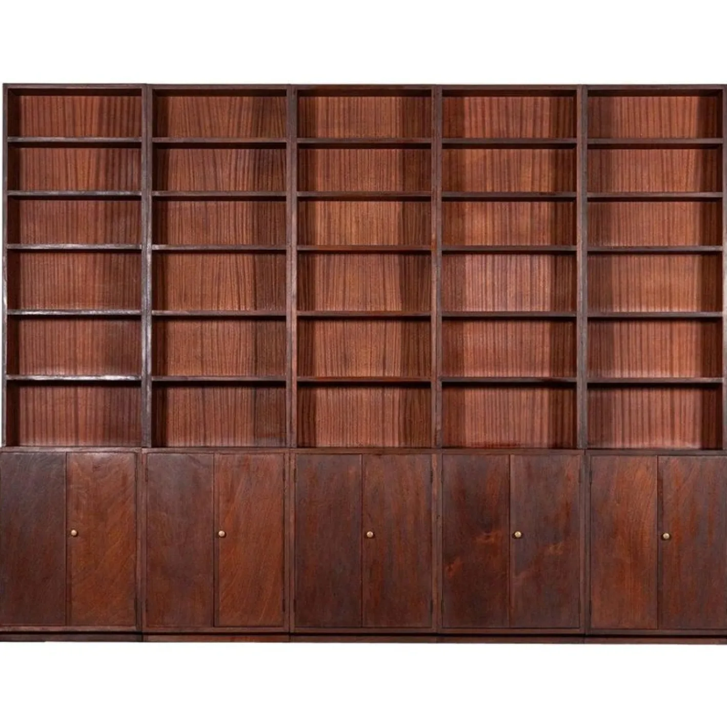Modernes Mid-Century Bücherregal aus Mahagoni, 1960er