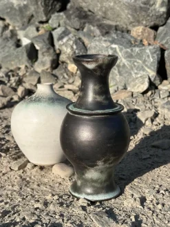 Moderne Studio Keramikvase von Ulli Wittich-Großkurth, Jena, 1960er