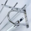 Modernistische Art Deco Bauhaus Garderobe aus Chrom, 1930er