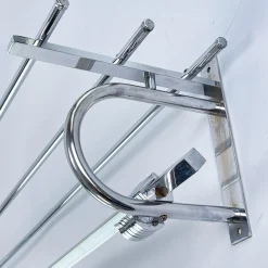 Modernistische Art Deco Bauhaus Garderobe aus Chrom, 1930er