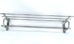 Modernistische Art Deco Bauhaus Garderobe aus Chrom, 1930er
