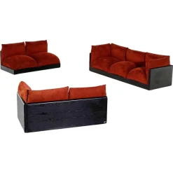 Modulare Down Sofas von Carlo Bartoli für Rossi di Albizzate, 1973, 3er Set