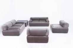 Modulare italienische Sofas, Sessel & Couchtisch, 1970er, 5er Set