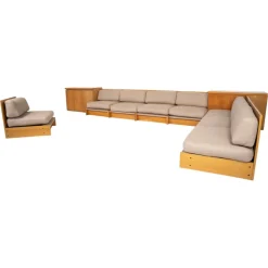 Modulare Mid-Century Modern Sitzgruppe, Italien, 1960er, 8er Set