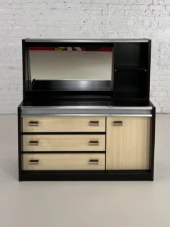 Modularer Frisiertisch mit Regalen und Spiegel, 1970er, 2er Set