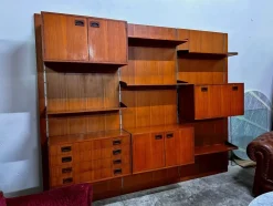 Modulares Bücherregal im skandinavischen Stil aus Teak, 1960er