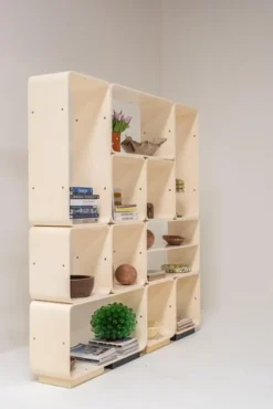 Modulares Bücherregal oder Raumteiler von Carlo De Carli für Fiarm, 1970er