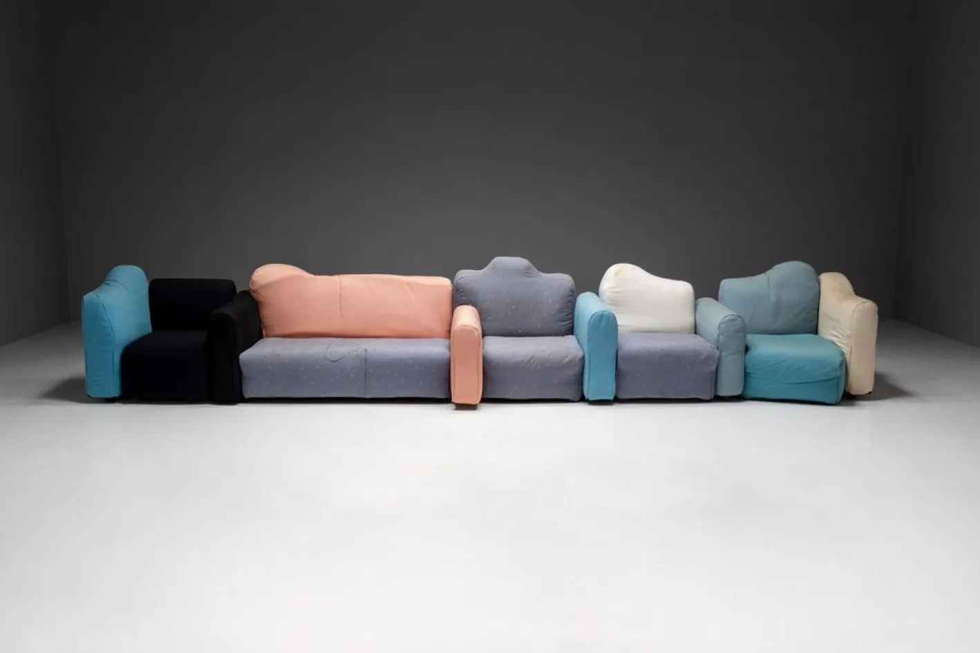 Modulares Cannaregio Sofa von Gaetano Pesce für Cassina, Italien, 1987, 6er Set