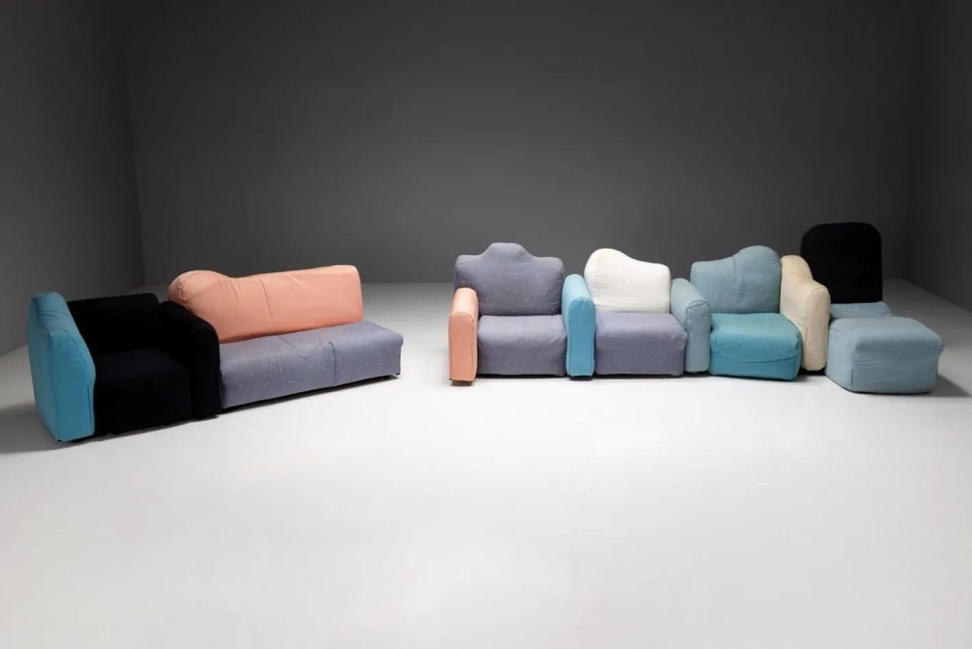 Modulares Cannaregio Sofa von Gaetano Pesce für Cassina, Italien, 1987, 6er Set