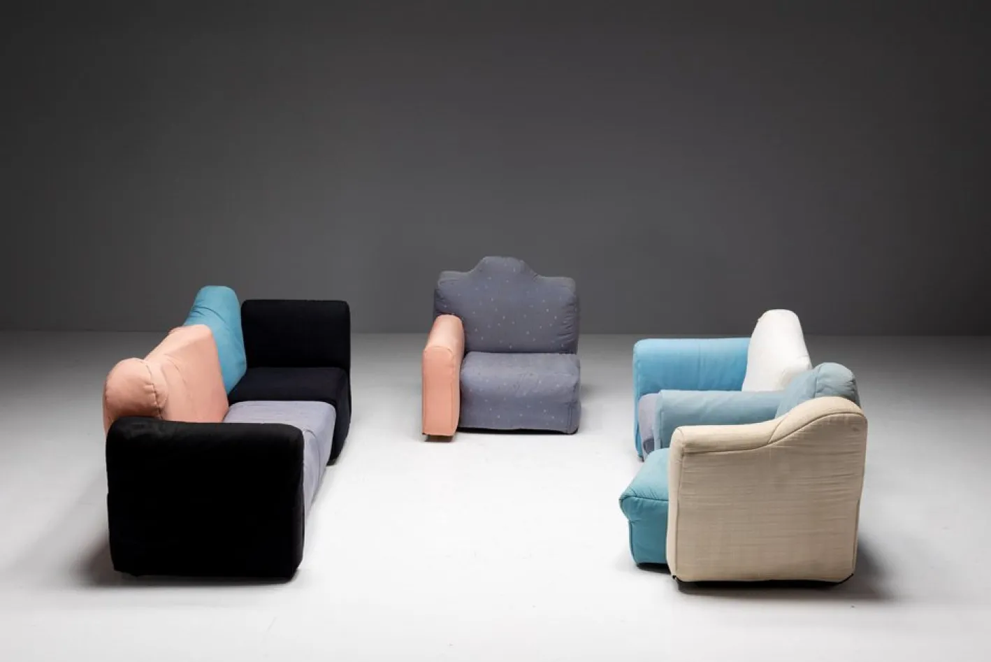 Modulares Cannaregio Sofa von Gaetano Pesce für Cassina, Italien, 1987, 6er Set
