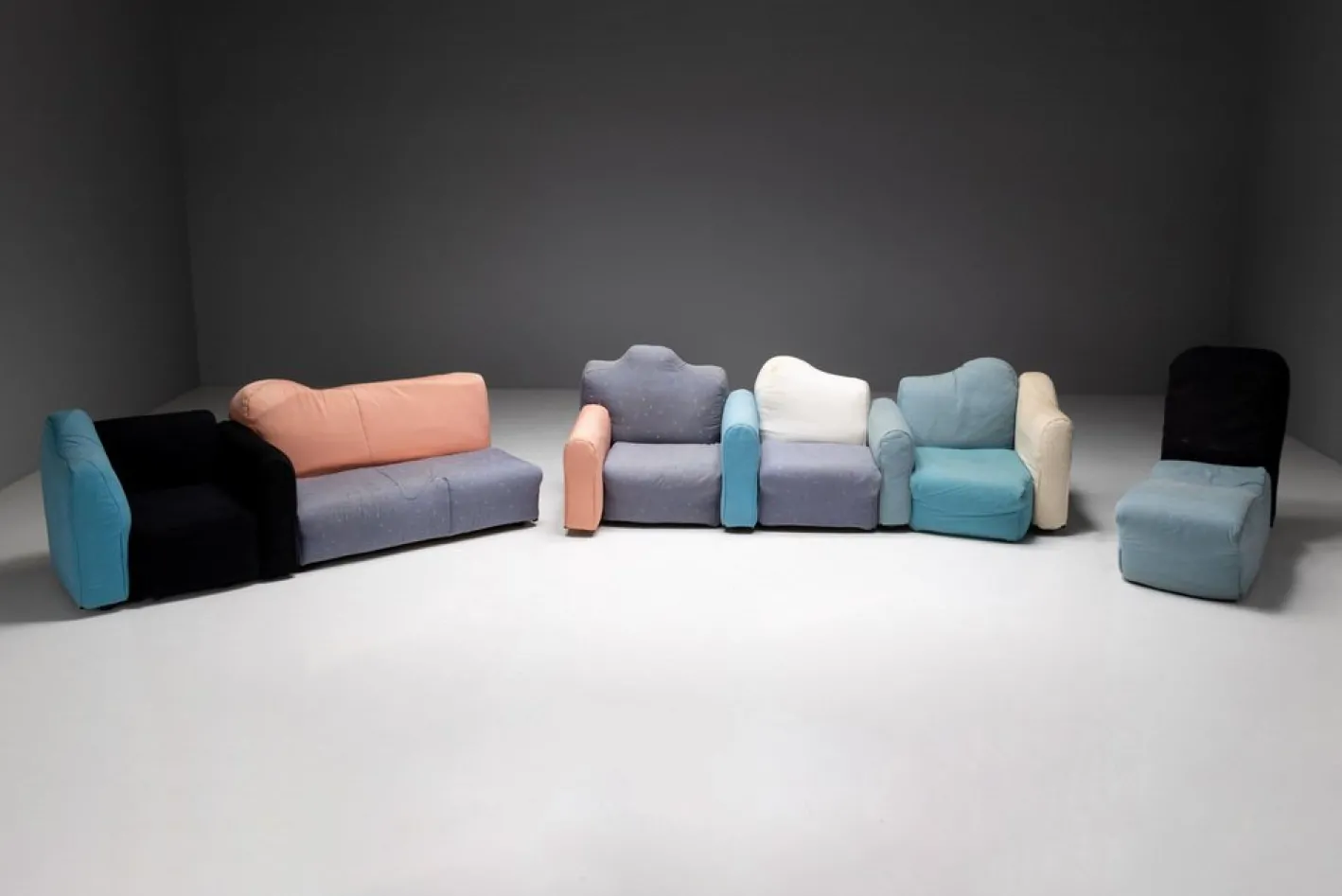 Modulares Cannaregio Sofa von Gaetano Pesce für Cassina, Italien, 1987, 6er Set