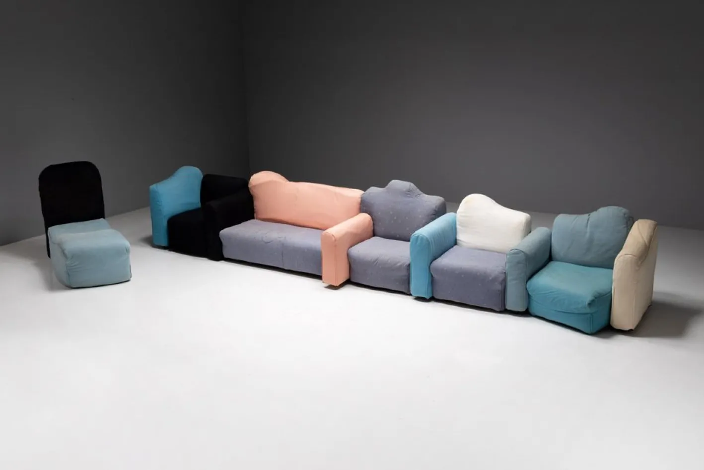 Modulares Cannaregio Sofa von Gaetano Pesce für Cassina, Italien, 1987, 6er Set