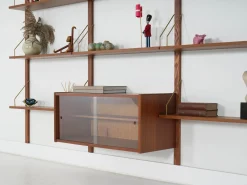 Modulares dänisches Regalsystem aus Teak, 1960er