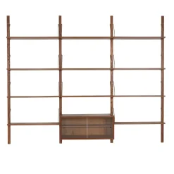Modulares dänisches Regalsystem aus Teak, 1960er