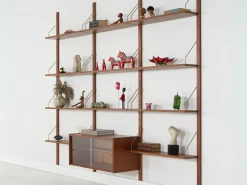 Modulares dänisches Regalsystem aus Teak, 1960er
