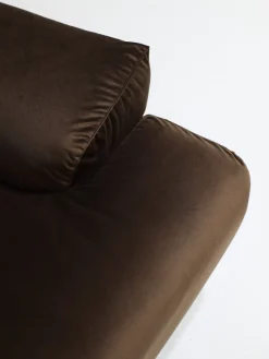 Modulares Fianda Sofa & Sessel aus Braunem Samt von Vico Magistretti für Cassina, 1970er, 4er Set
