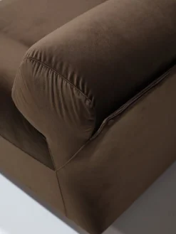 Modulares Fianda Sofa & Sessel aus Braunem Samt von Vico Magistretti für Cassina, 1970er, 4er Set