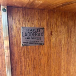 Modulares Ladderax Eckregal von Robert Heal für Staples, 1960er