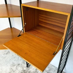 Modulares Ladderax Eckregal von Robert Heal für Staples, 1960er