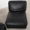 Modulares Ledersofa, Italienisches Design, 1970er, Made in Italy, 2er Set