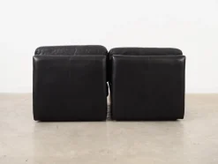 Modulares Ledersofa, Italienisches Design, 1970er, Made in Italy, 2er Set