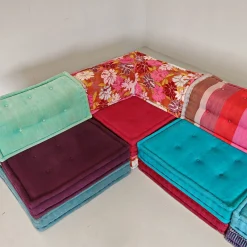 Modulares Mah Jong 4-Sitzer Sofa in Blau von H. Hopfer für Roche Bobois, 1990er, 4er Set