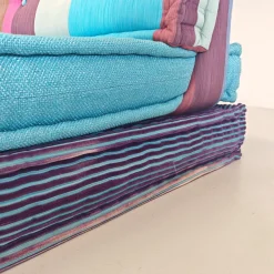 Modulares Mah Jong 4-Sitzer Sofa in Blau von H. Hopfer für Roche Bobois, 1990er, 4er Set