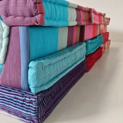 Modulares Mah Jong 4-Sitzer Sofa in Blau von H. Hopfer für Roche Bobois, 1990er, 4er Set