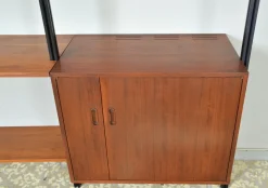 Modulares Mid-Century Omni Regalsystem aus Nussholz von George Nelson für Herman Miller, 1952