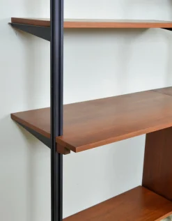 Modulares Mid-Century Omni Regalsystem aus Nussholz von George Nelson für Herman Miller, 1952