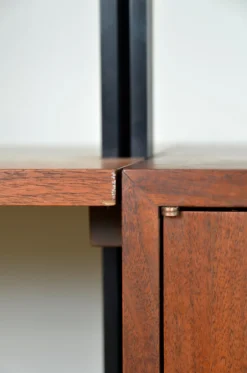 Modulares Mid-Century Omni Regalsystem aus Nussholz von George Nelson für Herman Miller, 1952