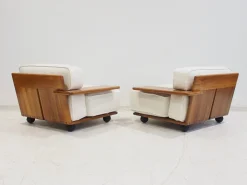Modulares Pianura Sofa aus weißem Stoff von Mario Bellini für Cassina, 1970er, 2er Set