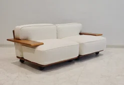 Modulares Pianura Sofa aus weißem Stoff von Mario Bellini für Cassina, 1970er, 2er Set