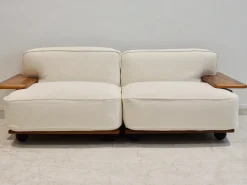 Modulares Pianura Sofa aus weißem Stoff von Mario Bellini für Cassina, 1970er, 2er Set