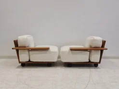 Modulares Pianura Sofa aus weißem Stoff von Mario Bellini für Cassina, 1970er, 2er Set